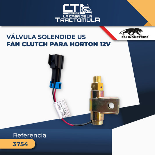 VÁLVULA SOLENOIDE US FAN CLUTCH PARA HORTON 12V