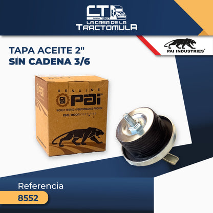 TAPA ACEITE 2" S/CADENA 3/6