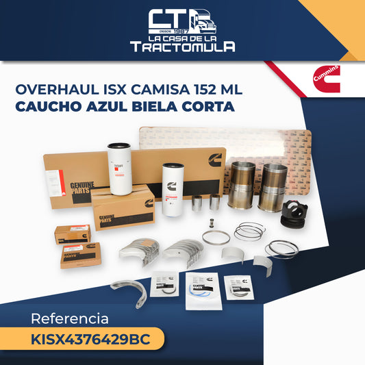 OVERHAUL CAMISA 152 ML CAUCHO AZUL BIELA CORTA