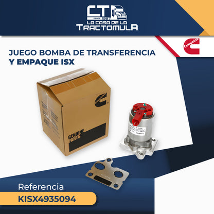 JUEGO BOMBA TRANSFERENCIA Y EMPAQUE ISX