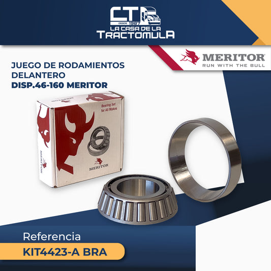JUEGO DE RODAMIENTOS DELANTERO DISP.46-160 MERITOR
