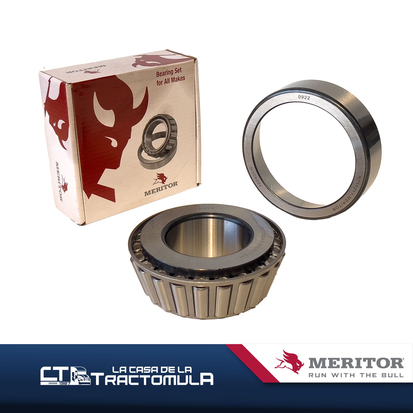 JUEGO DE RODAMIENTOS DELANTERO DISP.46-160 MERITOR