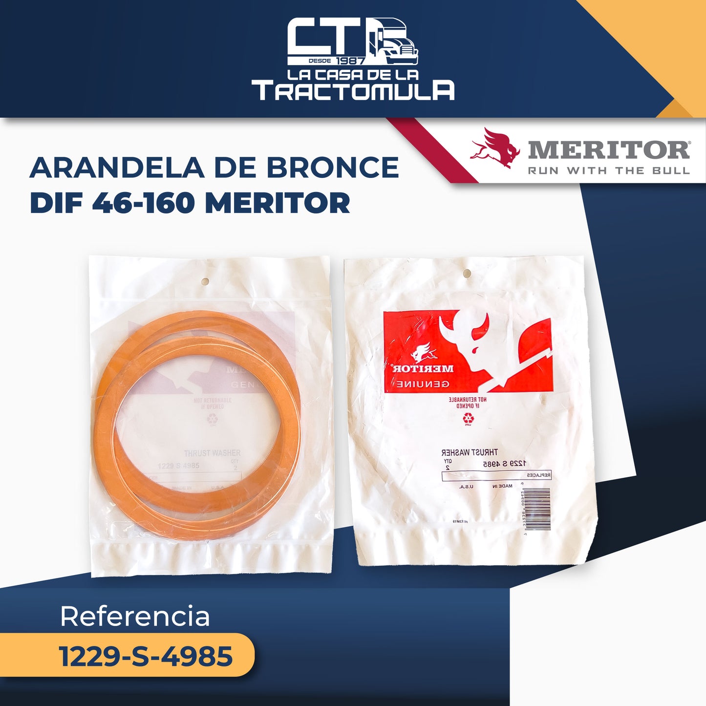 ARANDELA DE BRONCE DIF 46-160 MERITOR